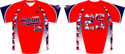 Algonquin Storm Custom HexaFlex Baseball  Jersey #1