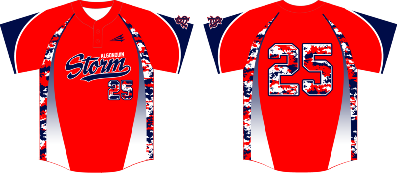 Algonquin Storm Custom HexaFlex Baseball  Jersey #1