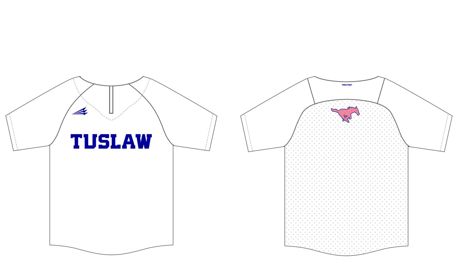 TUSLAW Mustangs Custom Batting Practice Jacket #BPJ1