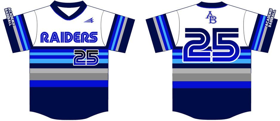Academy Raiders Custom Hexaflex Baseball Jersey #1B