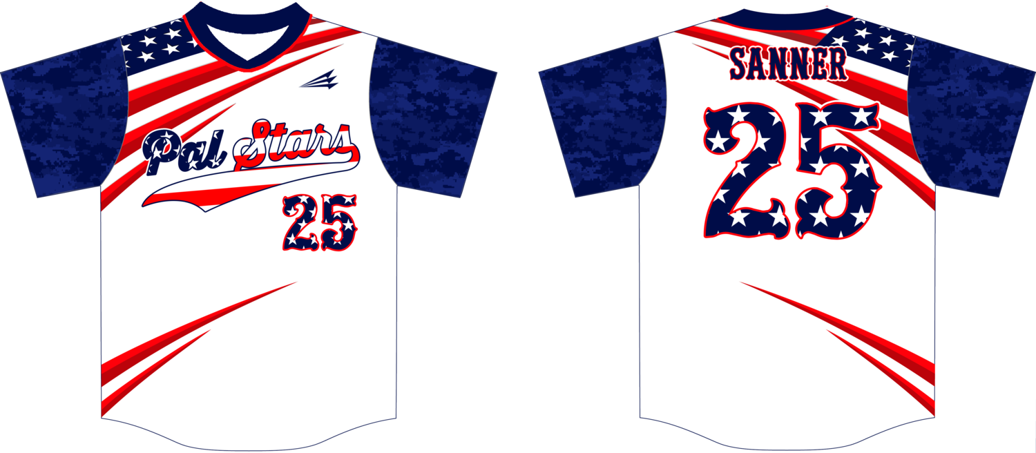 Pal Stars Custom Nanodri Baseball Jersey #1C