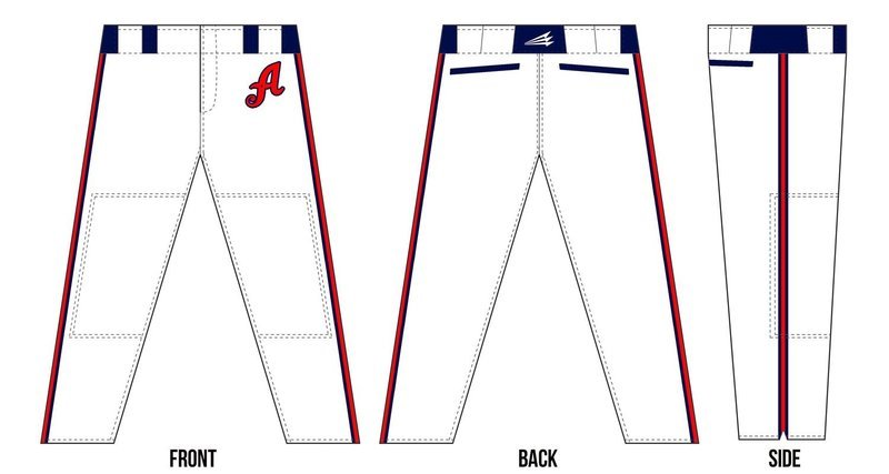 Middle Tennessee Aces Custom Baseball Pant #3