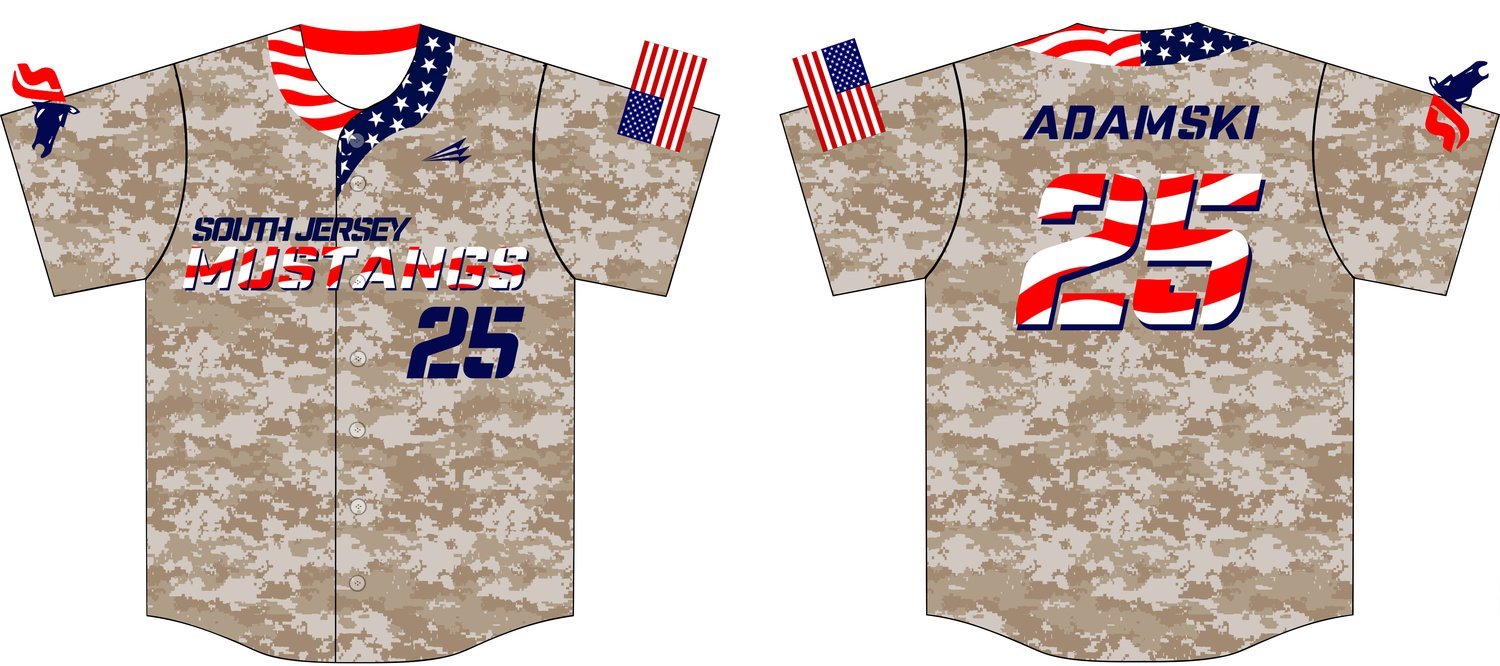 South Jersey Mustangs Custom HexaFlex Baseball Jersey #9