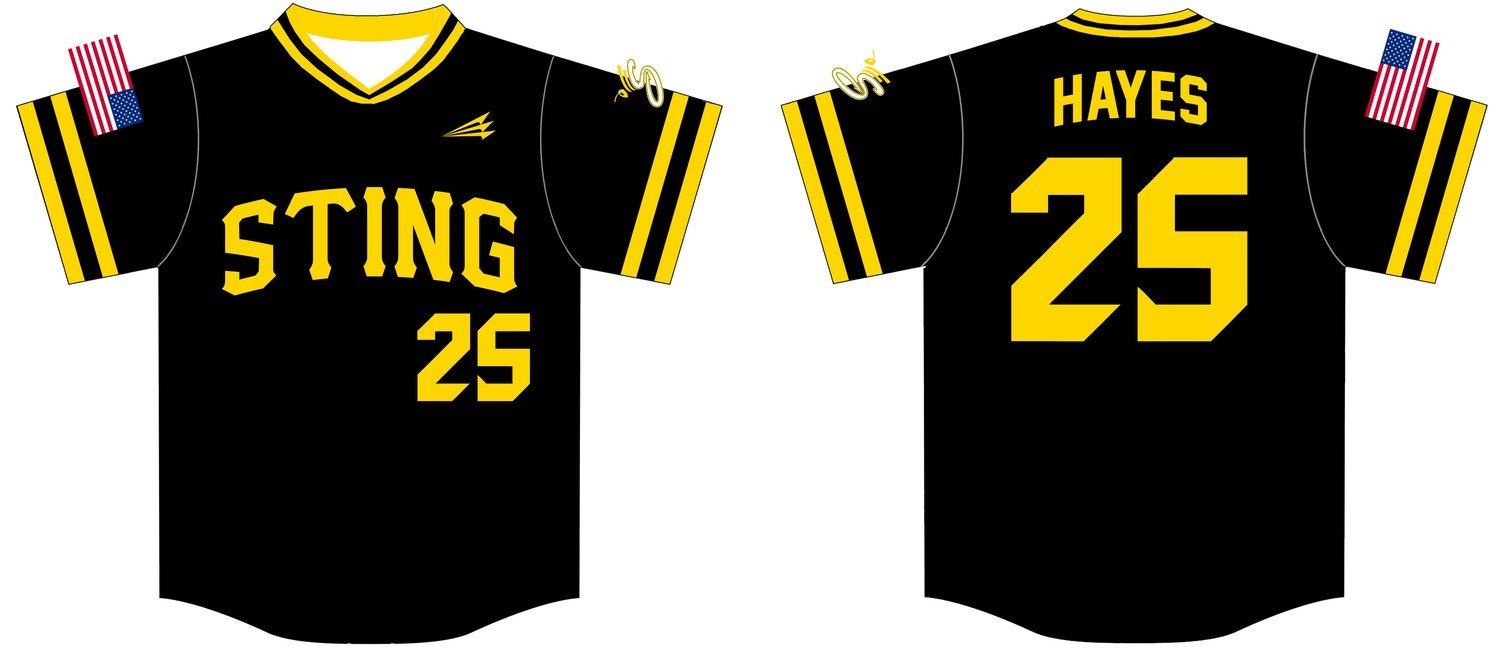 MJ Sting Custom NanoDri Baseball Jersey #3B