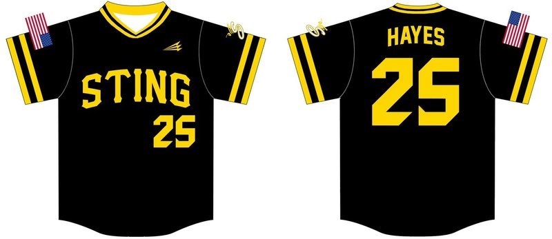 MJ Sting Custom NanoDri Baseball Jersey #3B