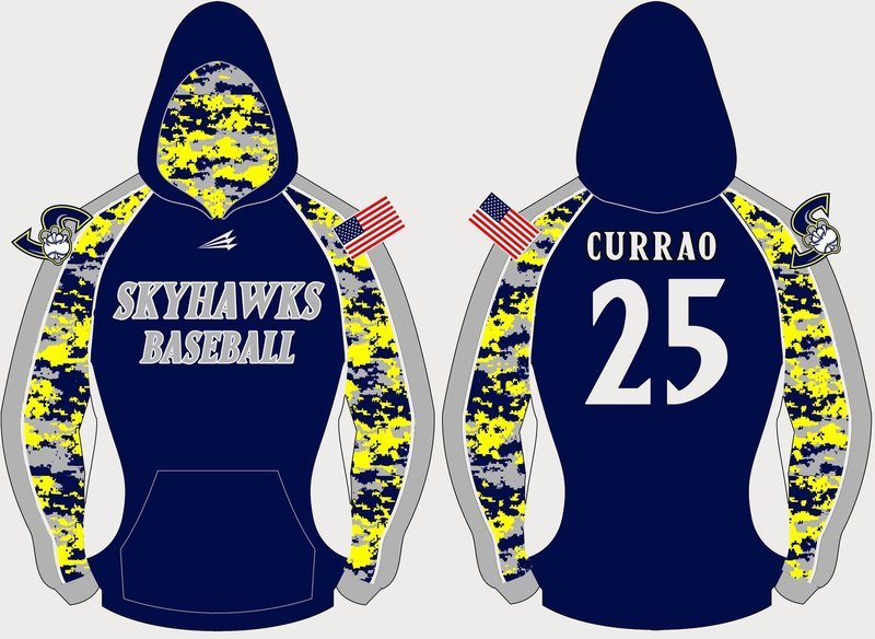 Skyhawks Baseball Custom Vulcan Hoodie #VH3
