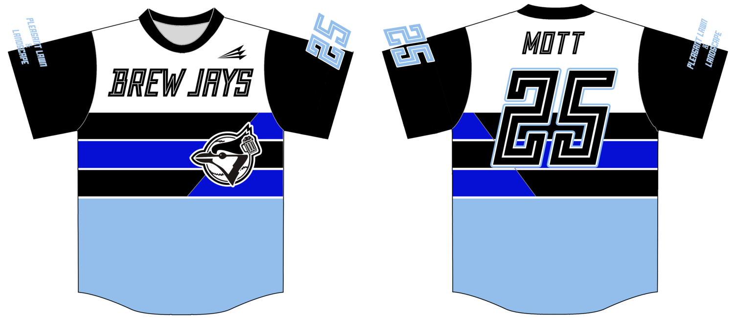 Brew Jays (Mott) Custom HexaFlex Baseball Jersey #1