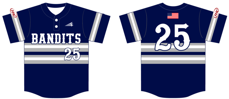 Mid-Iowa Bandits Custom Hexaflex Baseball Jersey #5B