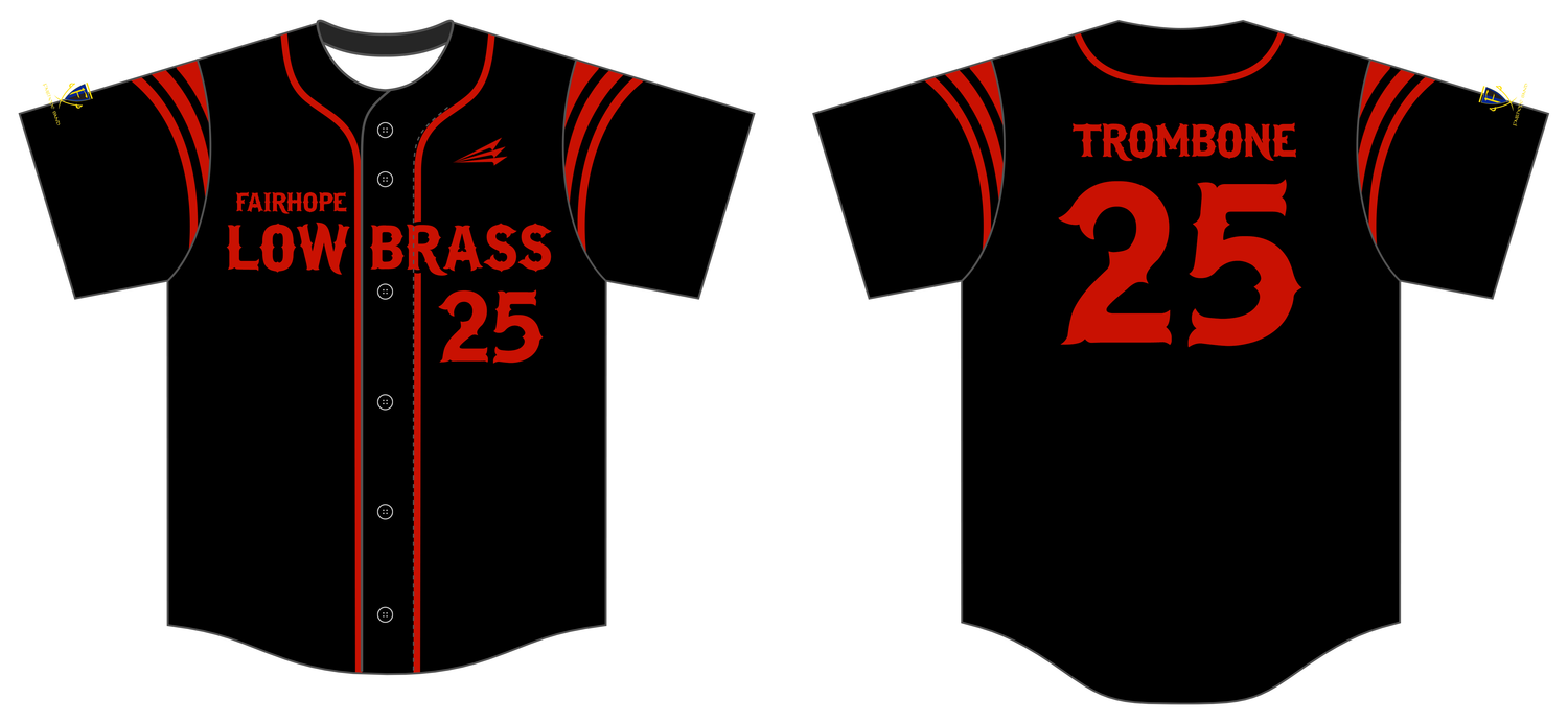 Fairhope Low Brass Custom HexaFlex Baseball Jersey #J1