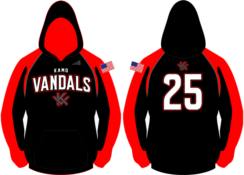 KAMO Vandals Baseball Custom Vulcan Hoodie #VH1