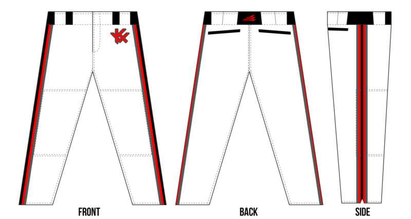 KAMO Vandals Baseball Custom  Stacheman Elite Long Pants #BP2