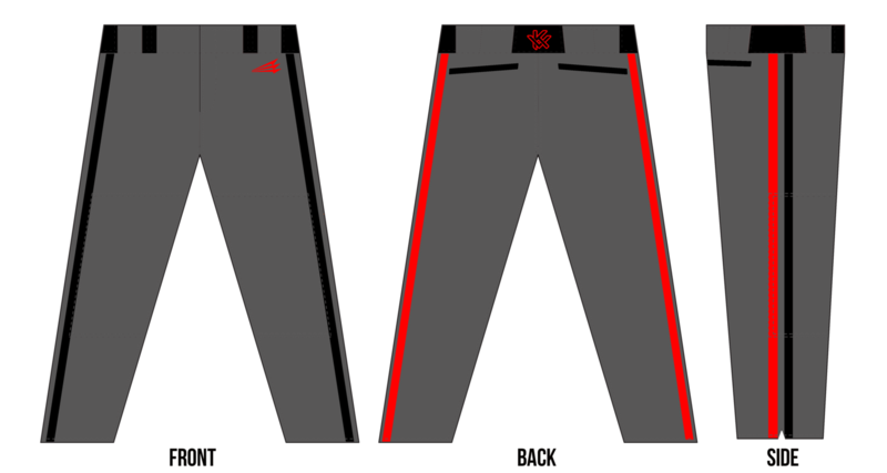 KAMO Vandals Baseball Custom  Stacheman Elite Long Pants #BP3