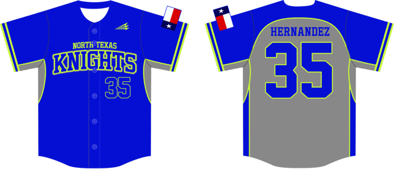 North Texas Knights Custom NanoDri Baseball Jersey #3d
