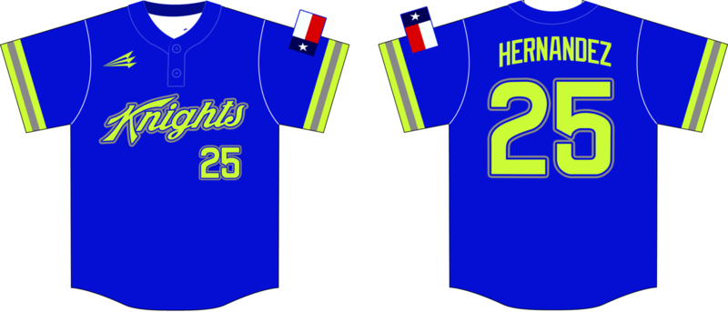 North Texas Knights Custom NanoDri Baseball Jersey #4d