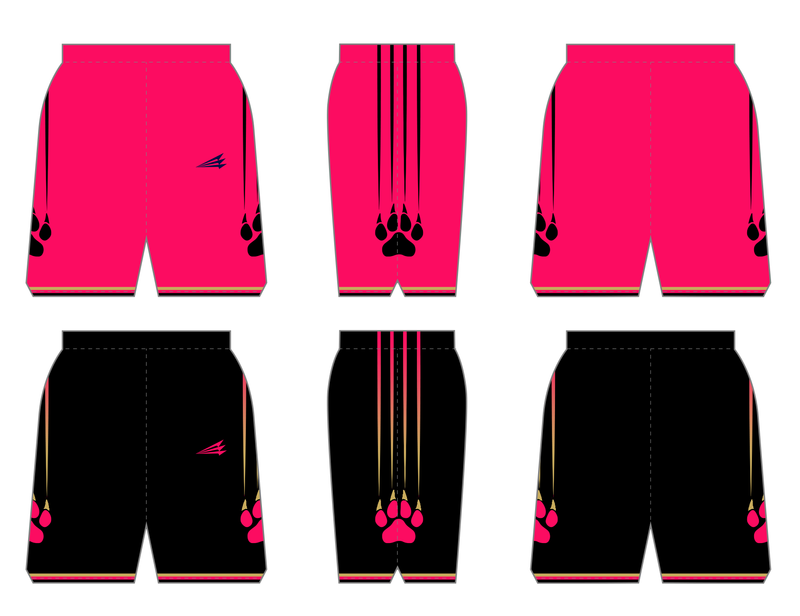 Pink Panthers Humboldt Custom Reversible NanoDri Basketball Shorts #BS2B/BS2D