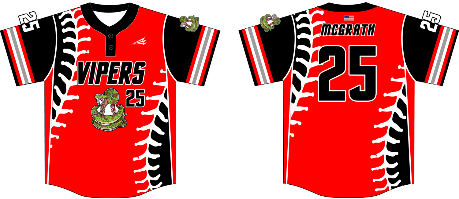 Fort Wayne Vipers Custom Hexaflex Baseball Jersey #1C