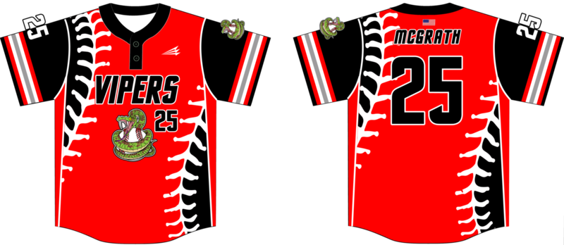 Fort Wayne Vipers Custom Hexaflex Baseball Jersey #1C