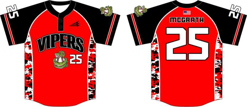 Fort Wayne Vipers Custom Hexaflex Baseball Jersey #4C