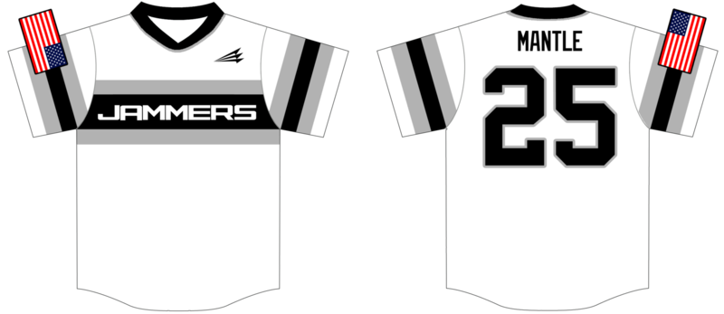 Columbus Jammers Custom Hexaflex Baseball Jersey #1B