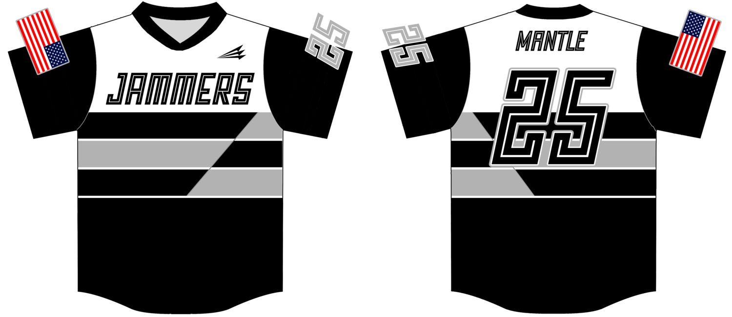 Columbus Jammers Custom Hexaflex Baseball Jersey #3B