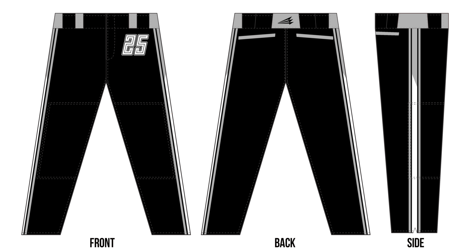 Columbus Jammers Custom Long Baseball Pants #BP3B