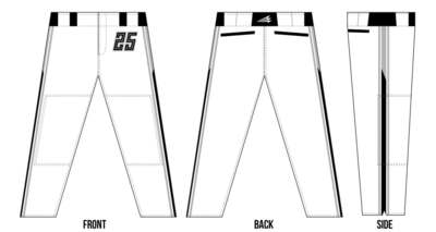 Columbus Jammers Custom Long Baseball Pants #BP3D