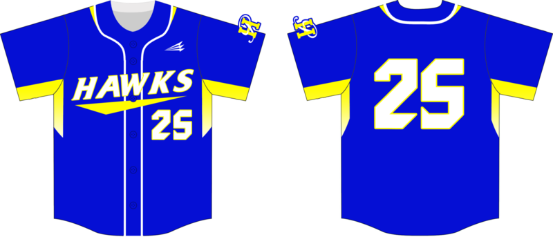 Pleasureville Hawks Custom Hexaflex Baseball Jersey #7D