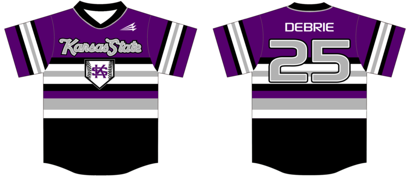 Kansas State Club Baseball Custom Nanodri Jersey #3