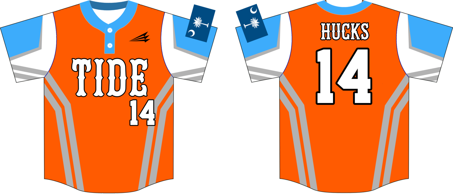 Carolina Tide (Hucks) Custom Hexaflex Baseball Jersey #5