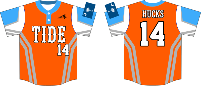 Carolina Tide (Hucks) Custom Hexaflex Baseball Jersey #5