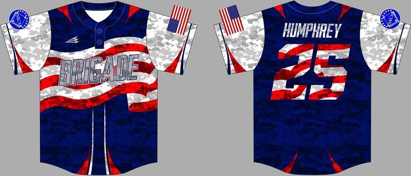 Brigade Custom NanoDri Baseball Jersey #1B