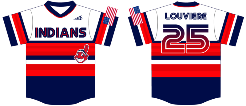 Buras Indians Custom HexaFlex Baseball Jersey #1C