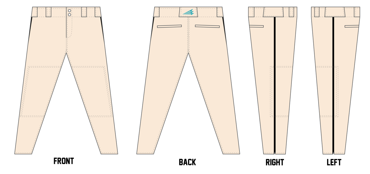 The Tribe Custom Athletic Baseball Pant #BP3B