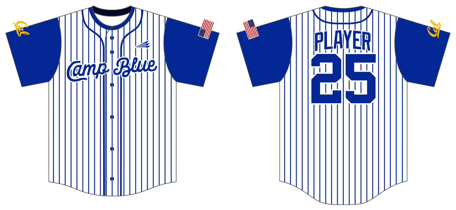 Camp Blue Custom NanoDri Baseball Jersey #J5B