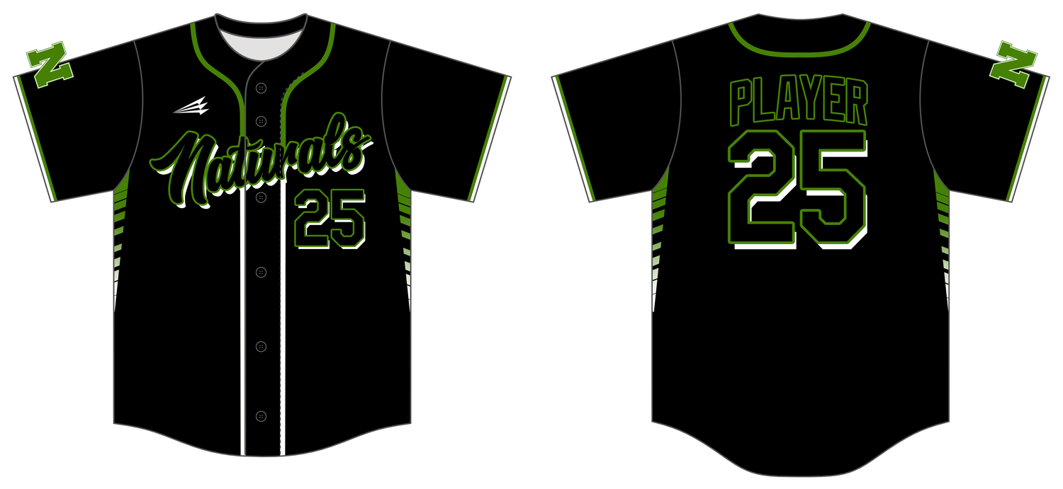 Greenwood Naturals Custom HexaFlex Baseball Jersey #J3