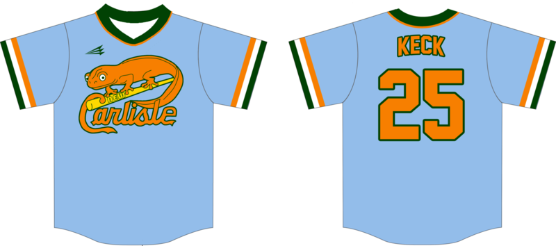 New Carlisle Newts Custom HexaFlex Baseball Jersey #3b