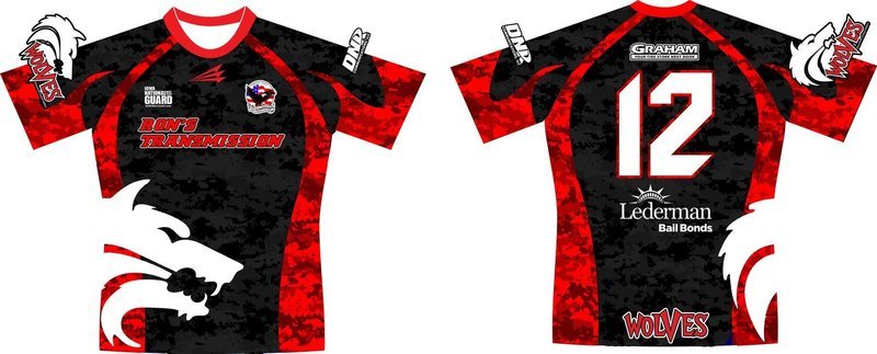 Siouxland United Wolves Custom Rugby Jersey #2e