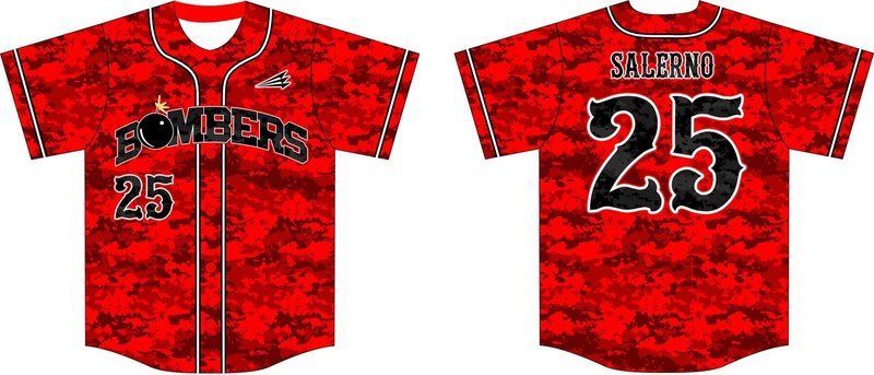 Merrimack Valley Bombers Custom HexaFlex Baseball Jersey #2