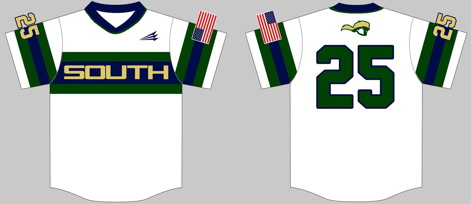 South Pioneers Custom HexaFlex Baseball Jersey #1c
