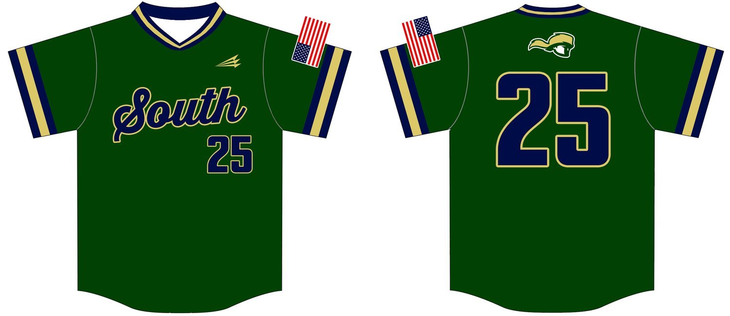 South Pioneers Custom HexaFlex Baseball Jersey #2b