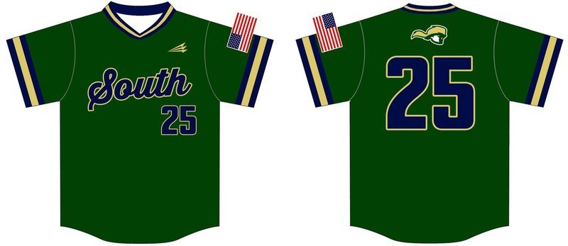 South Pioneers Custom HexaFlex Baseball Jersey #2b