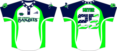 Sac County Bandits Custom Hexaflex Baseball Jersey #3C