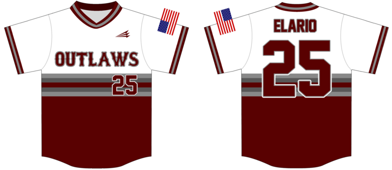 East Cherokee Outlaws Custom Hexaflex Baseball Jersey #2