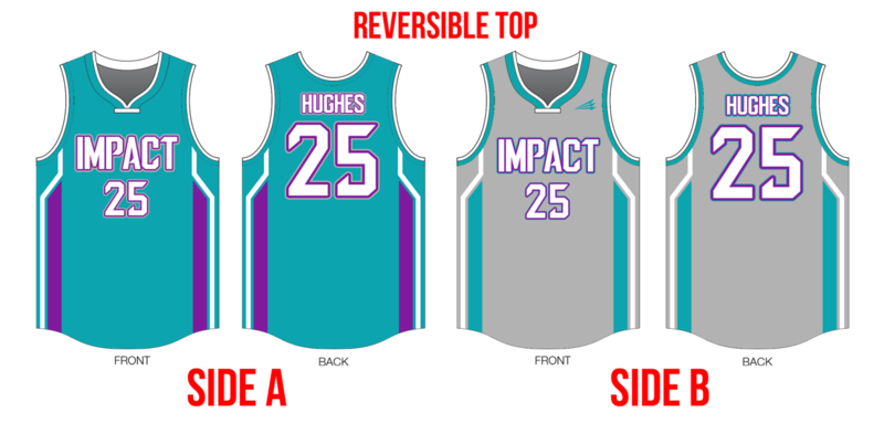 Impact Custom HexaFlex Reversible Basketball Jersey - #6