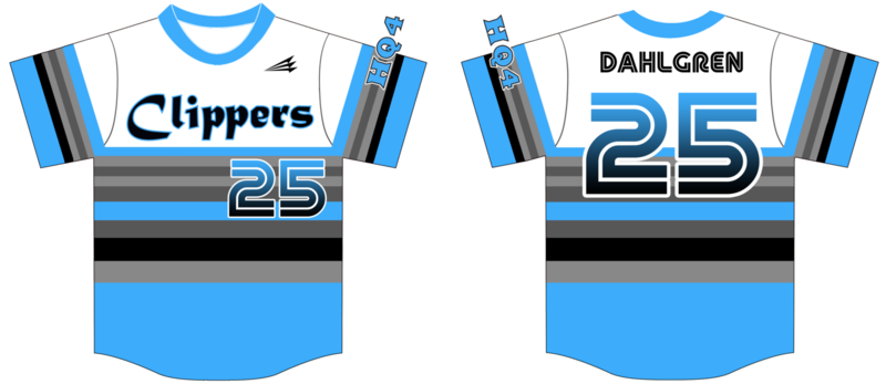 HQ4 Clippers Custom Hexaflex Baseball Jersey - #1B