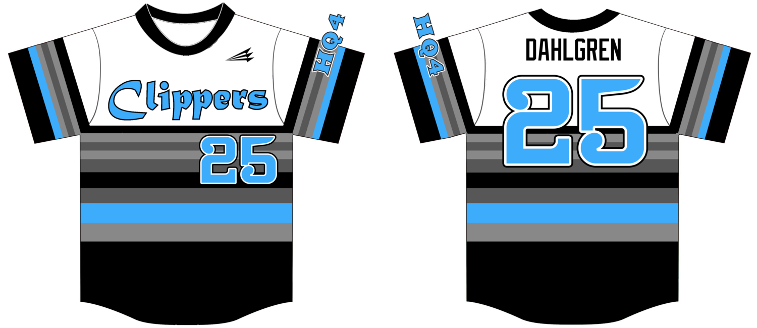 HQ4 Clippers Custom Hexaflex Baseball Jersey - #2B