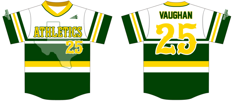 Collin County Baseball Academy Athletics Custom HexaFlex Baseball Jersey #1C