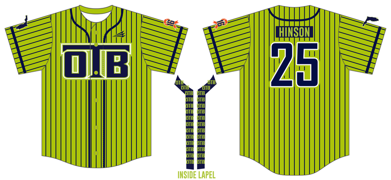 OTB Baseball Custom NanoDri Baseball Jersey #J17
