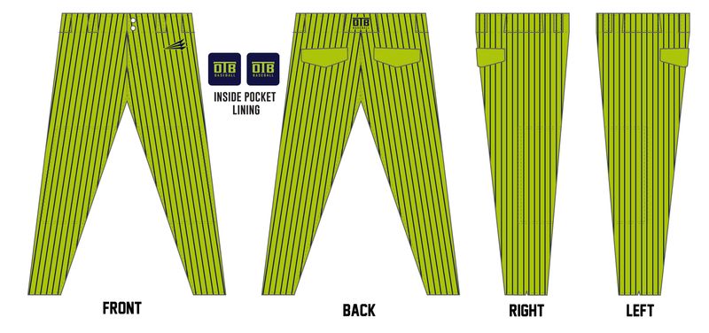OTB Baseball Custom Athletic Baseball Pant #BP17