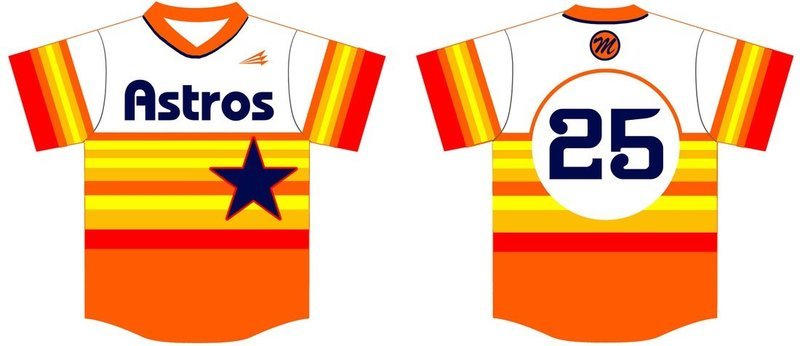 Montgomery Metro Astros Custom HexaFlex Baseball Jersey #2